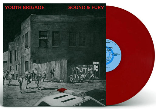 YOUTH BRIGADE "Sound And Fury" LP (Trust) Red Vinyl